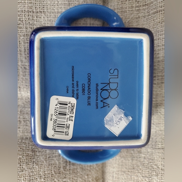 Studio Nova Coronado Blue Square Bowls, set of 2 - Picture 6 of 7